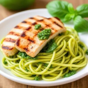 Lire la suite à propos de l’article Zoodles with Pesto and Grilled Chicken: A Low-Carb, Satisfying Meal for Blood Sugar Balance